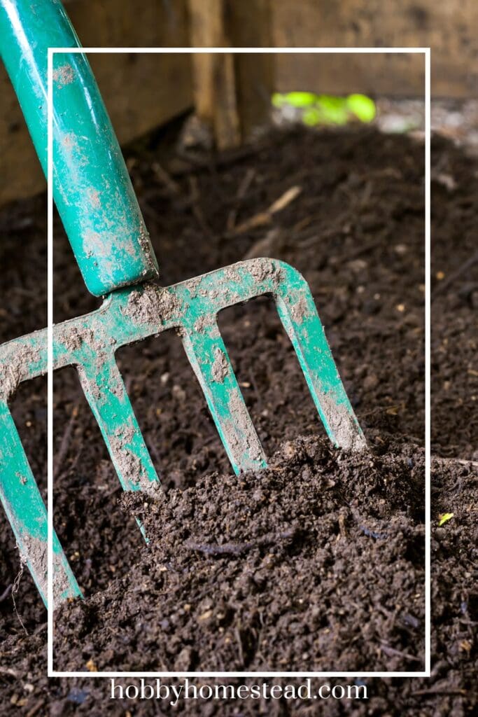 Turning the Compost Pile