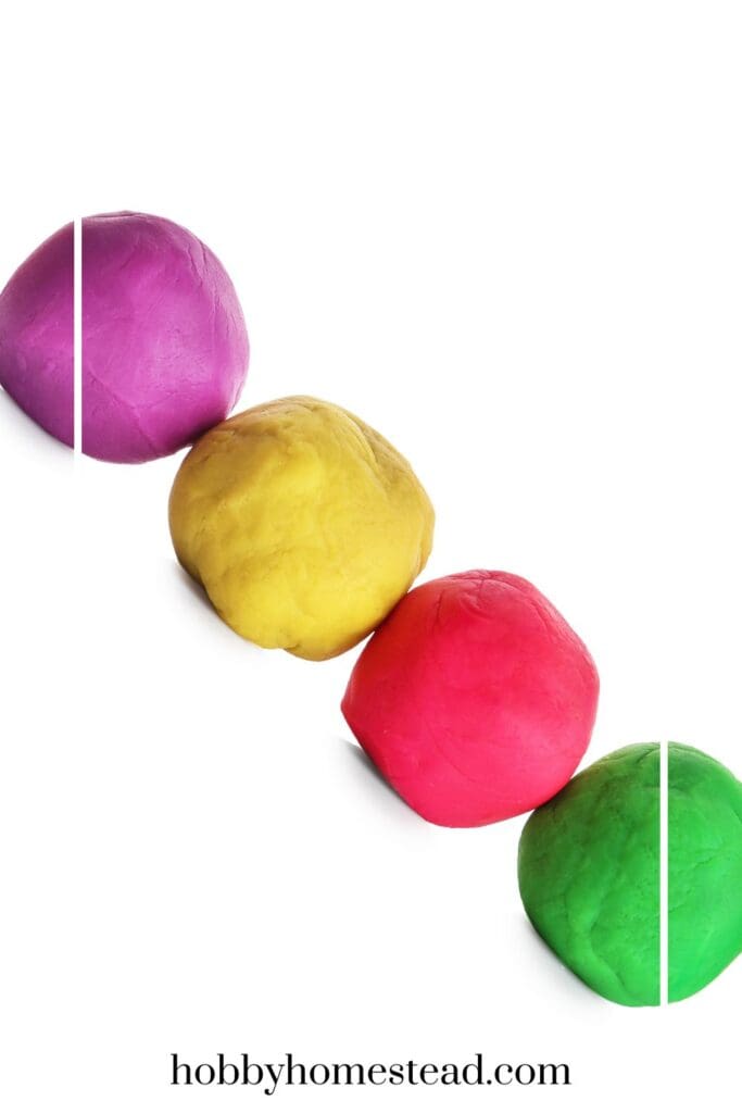 Colored Balls of Playdough