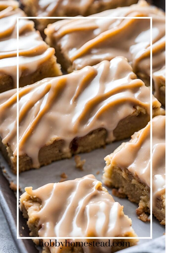 Fall Apple Dessert Bars in Baking Pan