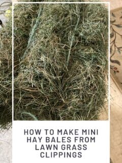 How to Make Mini Hay Bales from Lawn Grass Clippings