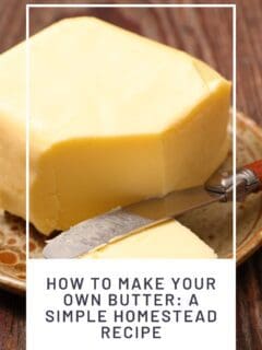 How to Make Your Own Butter A Simple Homestead Recipe