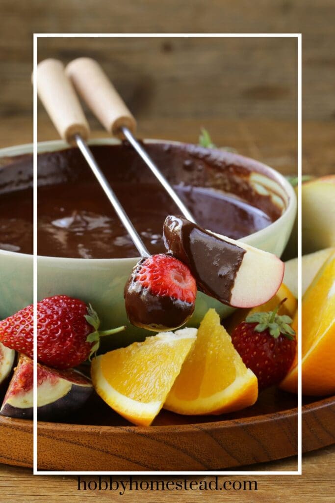 Fresh Fruit with Chocolate Sauce