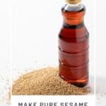 Make Pure Sesame Oil Using Just Seeds and Water