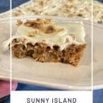 Sunny Island Carrot Cake Bars Delight Recipe