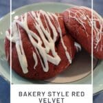 Bakery Style Red Velvet Cheesecake Cookies