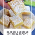 Classic Luscious Lemon Bars with Homemade Shortbread Crust
