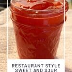 Restaurant Style Sweet and Sour Sauce Made in 10 Min